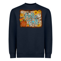 Navy hello fall Heavyweight Sweatshirt - AdoDesignShop