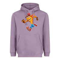 Lavender CRASH BANDICOOT Heavyweight Hoodie - linhVisuals