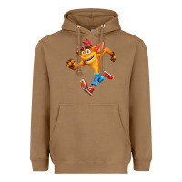 Toasted Coconut CRASH BANDICOOT Heavyweight Hoodie - linhVisuals