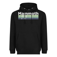Black retro hiking boottrail running   mammoth california t shirt Heavyweight Hoodie - linhVisuals