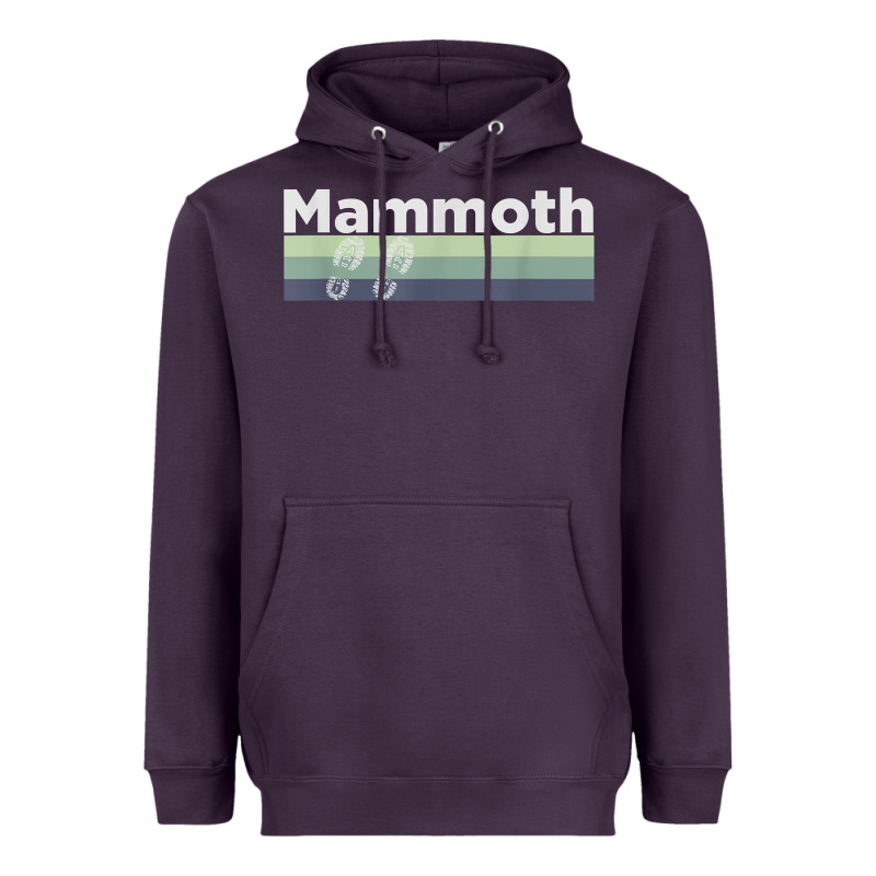 Retro Hiking Boottrail Running   Mammoth California T Shirt Heavyweight Hoodie by linhVisuals | Teevron