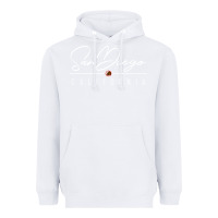 White san diego ca sweatshirt Heavyweight Hoodie - linhVisuals