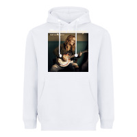 White Melissa Etheridge Heavyweight Hoodie - linhVisuals