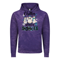Cloud Purple Chillin With My Snowmies Vintage Hoodie - FaDigitalArtStudio
