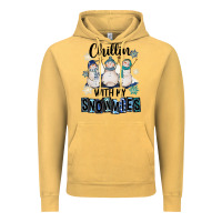 Vintage Mustard Chillin With My Snowmies Vintage Hoodie - FaDigitalArtStudio