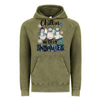 Vintage Olive Chillin With My Snowmies Vintage Hoodie - FaDigitalArtStudio