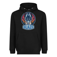 Black coventry blaze Heavyweight Hoodie - linhVisuals