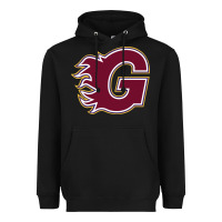 Black guildford flames Heavyweight Hoodie - linhVisuals