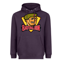 Plum north-battalion-bay Heavyweight Hoodie - linhVisuals