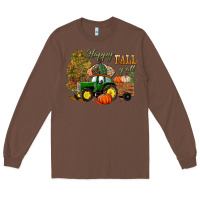 Chestnut Happy Fall Y'all Long Sleeve Tee - BundleAndBundleShop