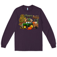 Plum Happy Fall Y'all Long Sleeve Tee - BundleAndBundleShop