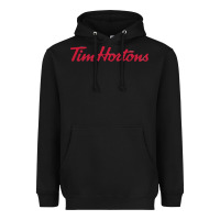 Black tim horton tshirt Heavyweight Hoodie - linhVisuals