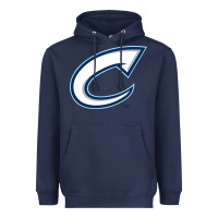 Navy columbus clippers Heavyweight Hoodie - linhVisuals