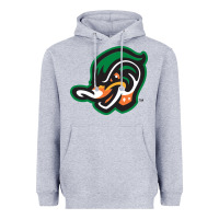 Heather Grey down east wood ducks Heavyweight Hoodie - linhVisuals