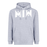 Heather Grey Motionless In White Heavyweight Hoodie - linhVisuals