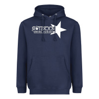 Navy ROCK STAR Heavyweight Hoodie - linhVisuals
