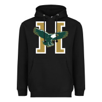 Black husson  eagles Heavyweight Hoodie - linhVisuals