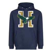 Navy husson  eagles Heavyweight Hoodie - linhVisuals