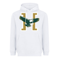 White husson  eagles Heavyweight Hoodie - linhVisuals