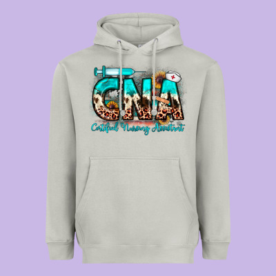 Cna Certified Nursing Assistant Heavyweight Hoodie Designed By Jahusdesignshop