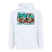 White cna certified nursing assistant Heavyweight Hoodie - JahusDesignShop