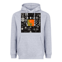 Heather Grey nice bon -iver symbol Heavyweight Hoodie - linhVisuals