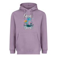 Lavender family vacation retro sunset hawaii kauai t shirt Heavyweight Hoodie - linhVisuals