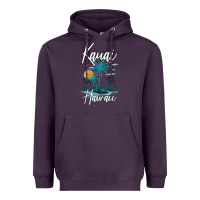 Plum family vacation retro sunset hawaii kauai t shirt Heavyweight Hoodie - linhVisuals