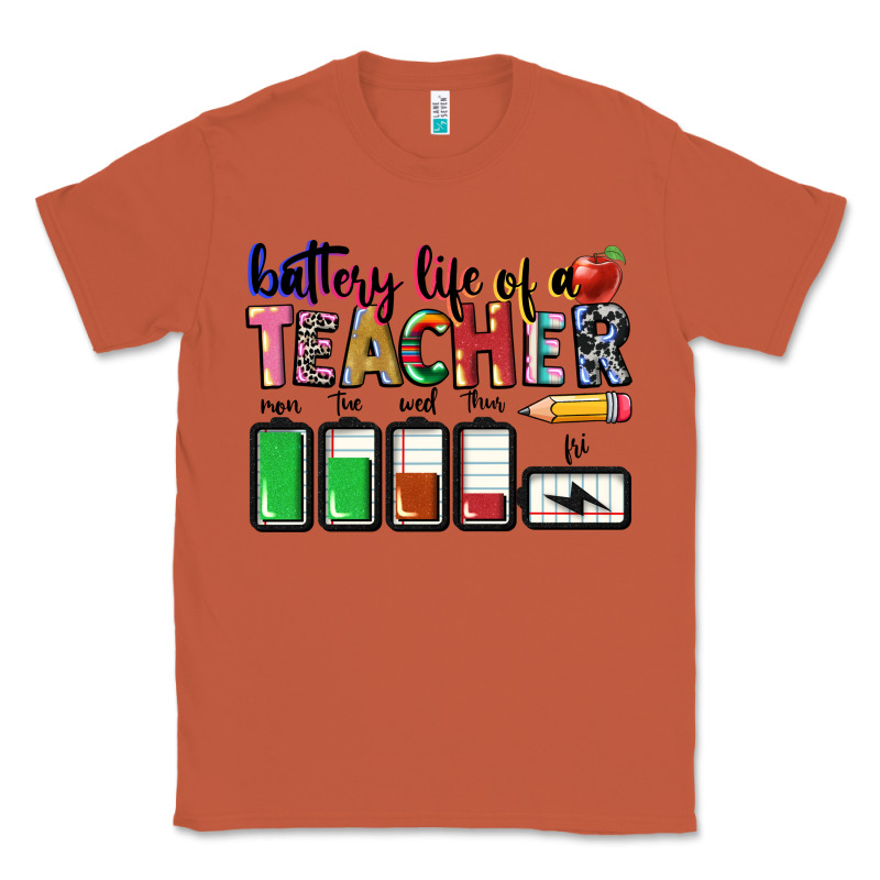 Battery Life Of A Teacher Classic Tee by CowGirlArtShop | Teevron