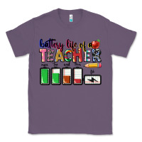 Lavender Battery life of a Teacher Classic Tee - CowGirlArtShop