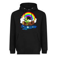 Black the rainbow connection Heavyweight Hoodie - linhVisuals