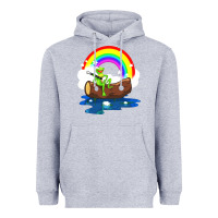 Heather Grey the rainbow connection Heavyweight Hoodie - linhVisuals