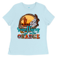 Baby Blue something in the orange olivia Ladies Tee - OliviaCreatesArt
