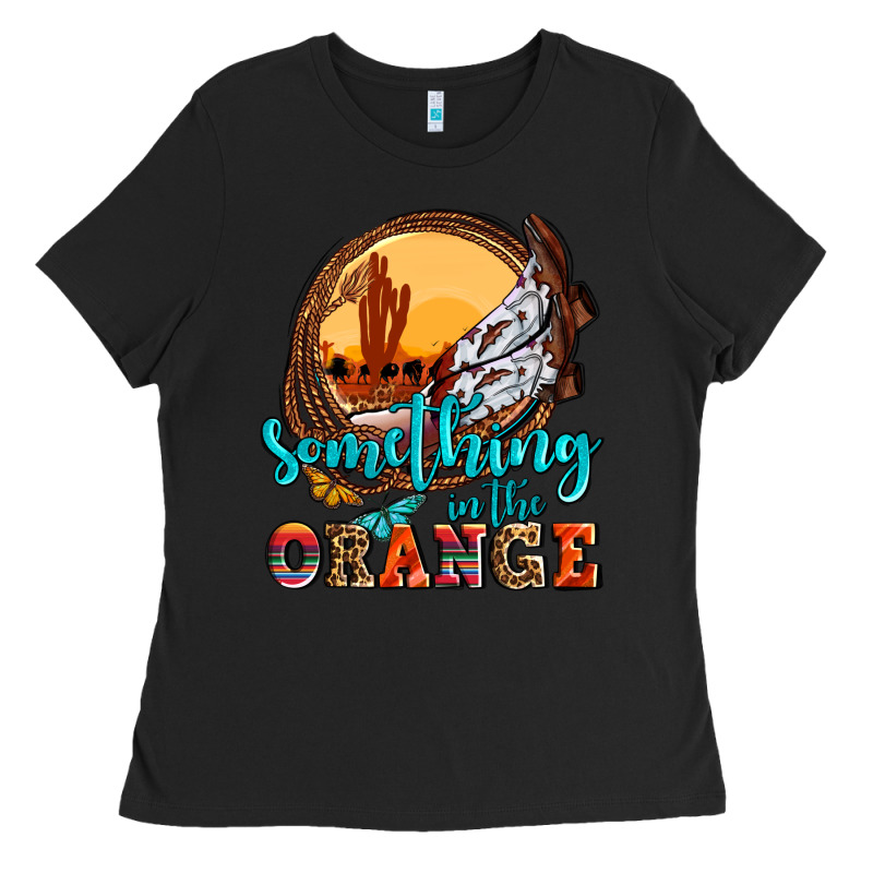 Something In The Orange Olivia Ladies Tee by OliviaCreatesArt | Teevron