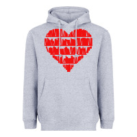 Heather Grey book lover Heavyweight Hoodie - linhVisuals