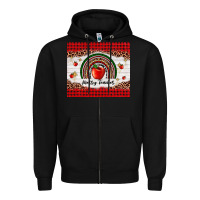 Black merry teacher Zipper Hoodie - AdoDesignShop