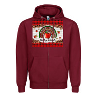 Burgundy merry teacher Zipper Hoodie - AdoDesignShop