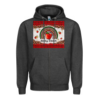 Charcoal Heather merry teacher Zipper Hoodie - AdoDesignShop