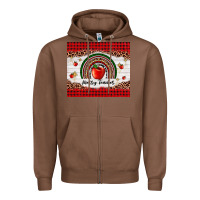 Chestnut merry teacher Zipper Hoodie - AdoDesignShop