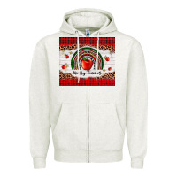 Oatmeal Heather merry teacher Zipper Hoodie - AdoDesignShop