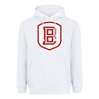 White Bradley University Athletics Heavyweight Hoodie - linhVisuals