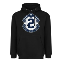 Black derek jeter Heavyweight Hoodie - linhVisuals