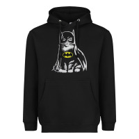 Black catman tshirt Heavyweight Hoodie - linhVisuals