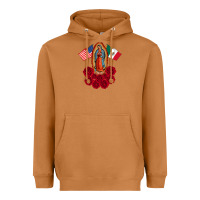 Meerkat our lady virgen de guadalupe mexican american flag holiday Heavyweight Hoodie - linhVisuals
