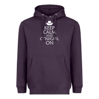 Keep Calm And Cowgirl Horse Heavyweight Hoodie | Teevron
