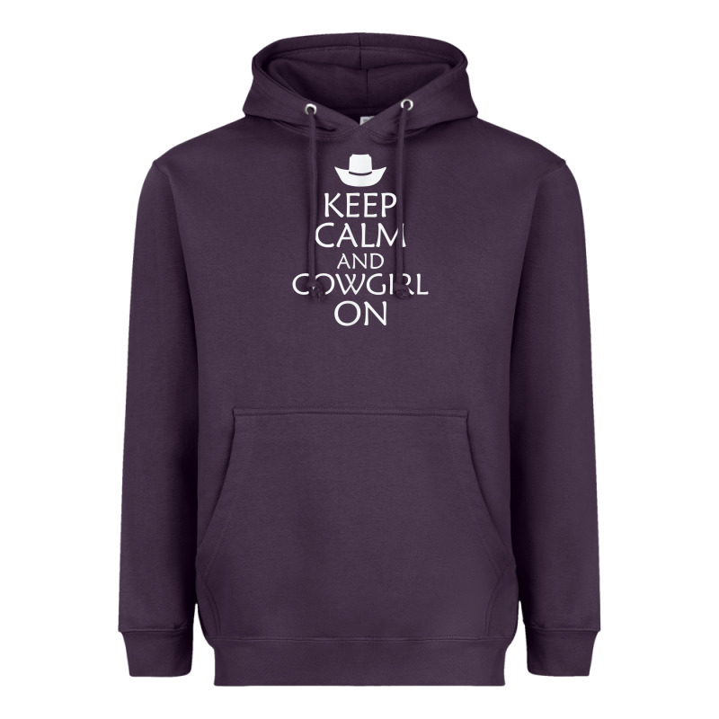 Keep Calm And Cowgirl Horse Heavyweight Hoodie by linhVisuals | Teevron