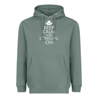 Sage keep calm and cowgirl horse Heavyweight Hoodie - linhVisuals