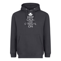 Smoke keep calm and cowgirl horse Heavyweight Hoodie - linhVisuals