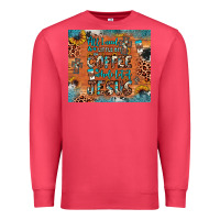 Cardinal all i need is a little bit of coffee and o whole lot of jesus Premium Sweatshirt - JahusDesignShop