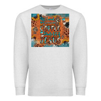 Oatmeal Heather all i need is a little bit of coffee and o whole lot of jesus Premium Sweatshirt - JahusDesignShop